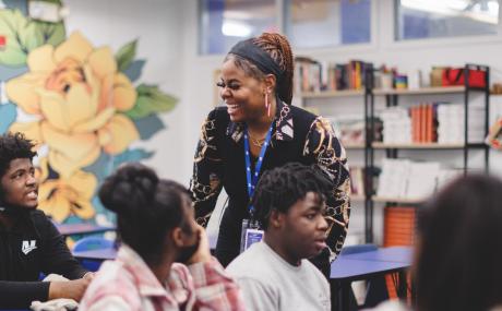 woman in classroom